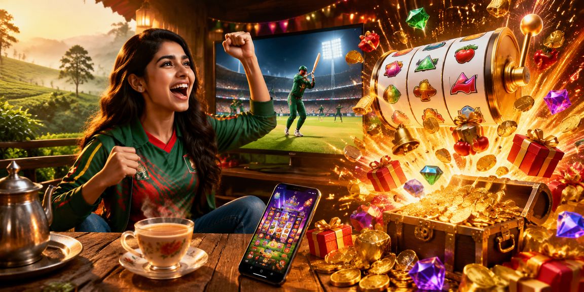 সিলেটে চা বাগানে মোবাইলে okbet8 ক্রিকেট বেটিং ও বোনাস